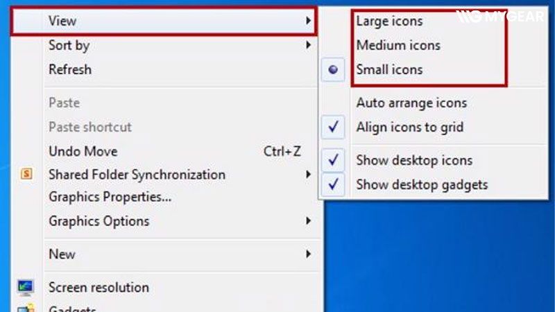 5 Cách thu nhỏ biểu tượng trên màn hình máy tính nhanh nhất