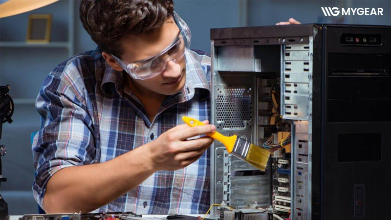 Nguyên nhân màn hình máy tính bị sọc dọc màu xanh và cách xử lý