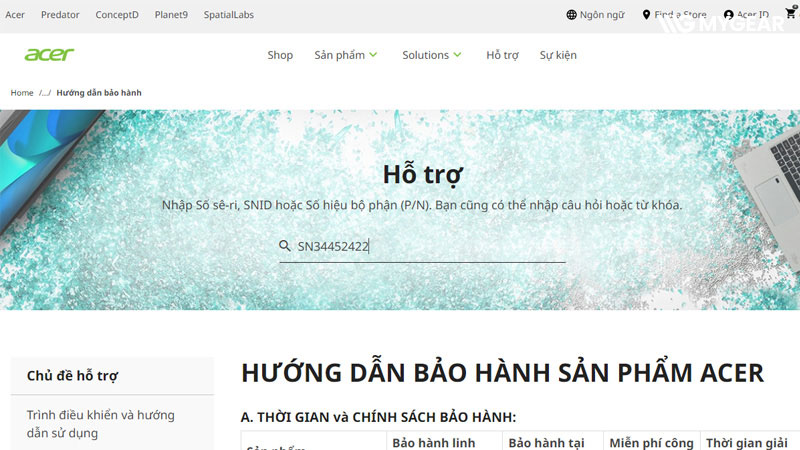 Cách check bảo hành laptop Acer nhanh và đơn giản nhất