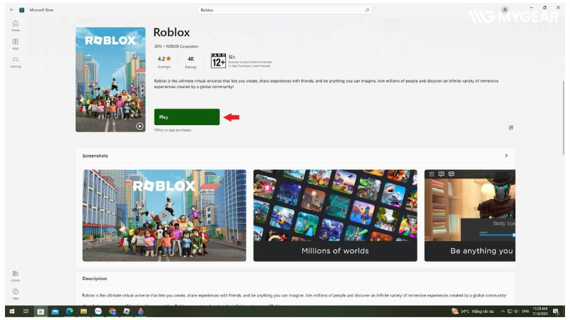 Hướng dẫn tải Roblox miễn phí trên laptop, PC và điện thoại
