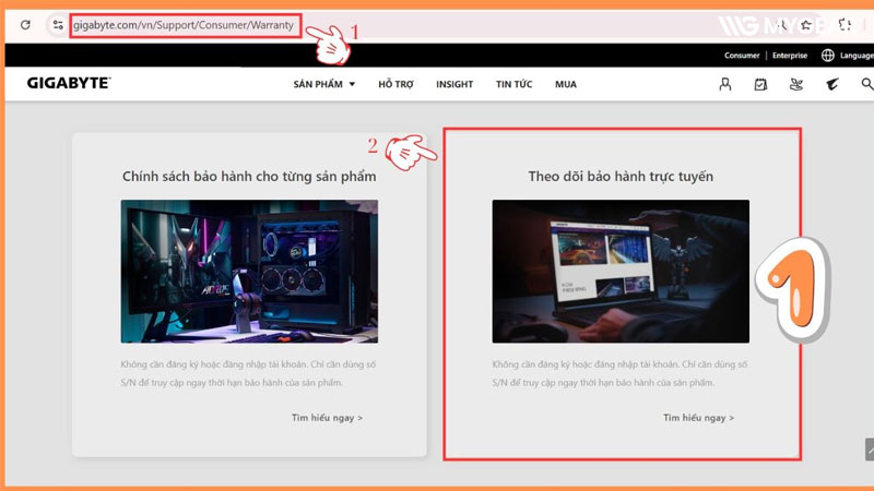 Hướng dẫn check bảo hành Gigabyte online đơn giản và chính xác